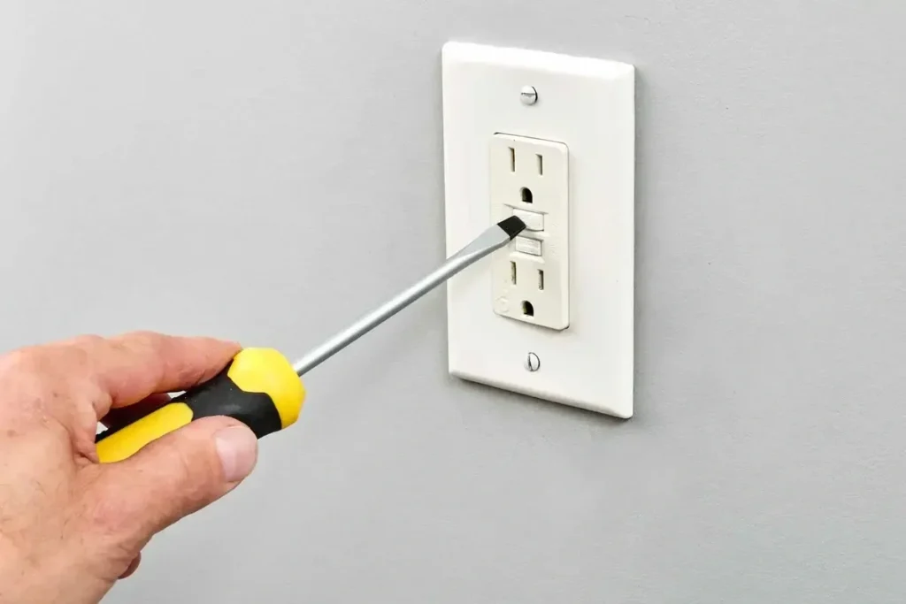 Why Is My Outlet Not Working?Kitchens, baths, garages, basements, outdoors are often on a GFCI, and one GFCI can control several downstream outlets. Reset any popped GFCIs (even in another room). If it keeps tripping, see why your GFCI outlets keep tripping. Next: check the breaker Whole room or group dead: flip the breaker fully off then on. If it trips again, don't force it; see why your breaker keeps tripping. Is it a switched outlet? Some outlets (or half of one) are wired to a wall switch for a lamp. Flip the switches in the room. When it's the wiring or the outlet itself A loose/worn connection or a "backstabbed" outlet that loosened and arcs. This is where DIY stops; it's a shock/arc-flash risk and part of our electrical repair. When to call R&T Yoder Call if the GFCI/breaker don't restore power, outlets keep dying, or there are scorch marks/heat/burning smell. 50,000+ jobs across Central Ohio. (614) 206-5401. FAQ Why did one outlet die but others are fine? Usually a tripped GFCI (sometimes in another room); reset it. Else a loose connection or worn outlet. Why is a whole room out? Usually a tripped breaker; reset once, and if it re-trips, inspect the circuit. Can an outlet die without the breaker tripping? Yes: a tripped GFCI, a switched outlet, or a failed connection. Is a dead outlet dangerous? Often harmless, but scorch marks/heat/burning smell = fire risk, call now. Can I replace it myself? We don't recommend it; the failures that kill outlets sit where shock/fire risk is  